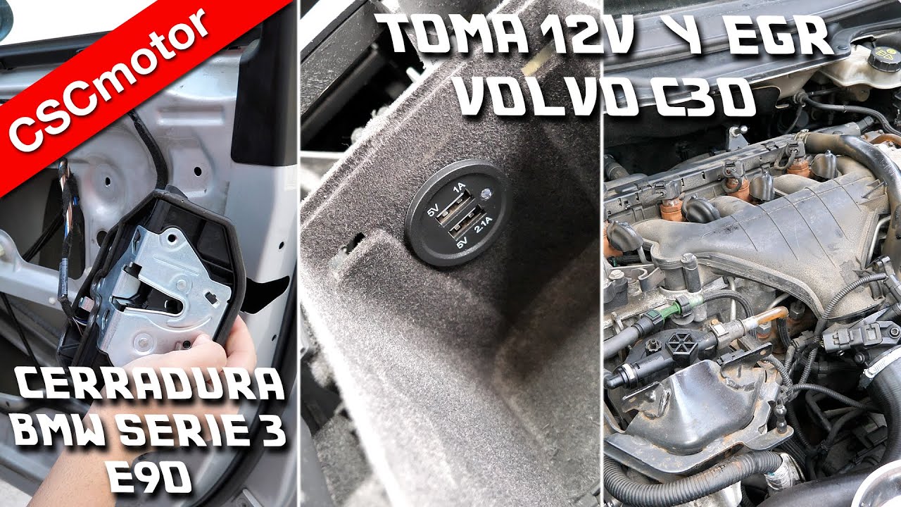 Volvo C30 - EGR y cargador USB | BMW E90 - Cerradura nueva