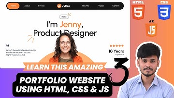 Personal Portfolio Website using HTML, CSS and JavaScript From Scratch 🔥