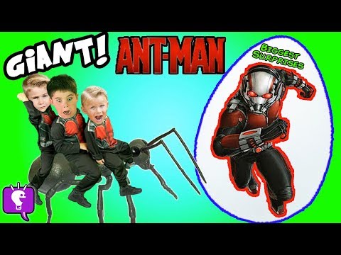 Worlds Biggest ANT-MAN Adventure! SURPRISE + Live Ants Yellow Jacket Ant Farms by HobbyKidsTV