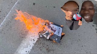 a package sent me a company and I burned it (send me more free stuff plz)