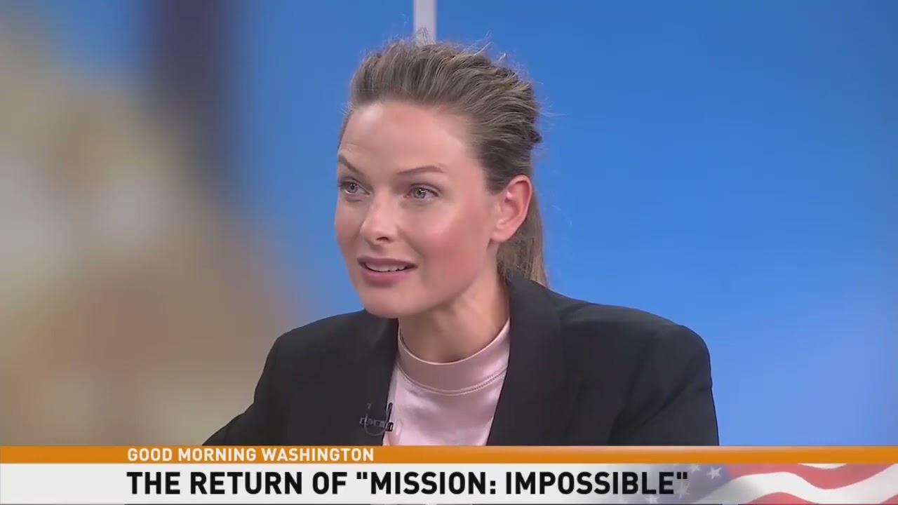 Rebecca Ferguson. Mission impossible. Fallout. interview "good morning Washington"