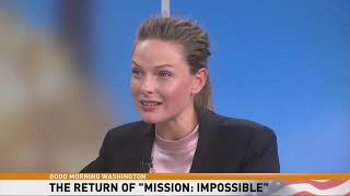 Rebecca Ferguson. Mission impossible. Fallout. interview "good morning Washington"