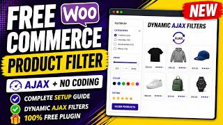 FREE WooCommerce Product Filter Tutorial - Dynamic AJAX Product Filters for WooCommerce - No Coding