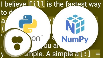NumPy array initialization (fill with identical values)