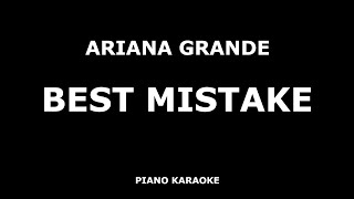 Ariana Grande feat. Big Sean - Best Mistake - Piano Karaoke [4K]