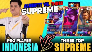 Indonesia Pro Player Vs. Three Top Supreme In Singapore Mobile Legends
