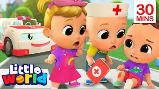 Wheels On The Ambulance | Nina and Nico + More Kids Songs & Nursery Rhymes by Little World
