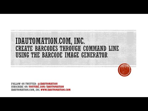 How to Create #Barcodes through Commands using the Barcode #ImageGenerator