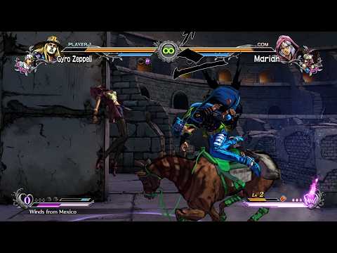 Gyro Zeppeli vs Mariah (Hardest AI) JoJos Bizarre Adventure All Star Battle R