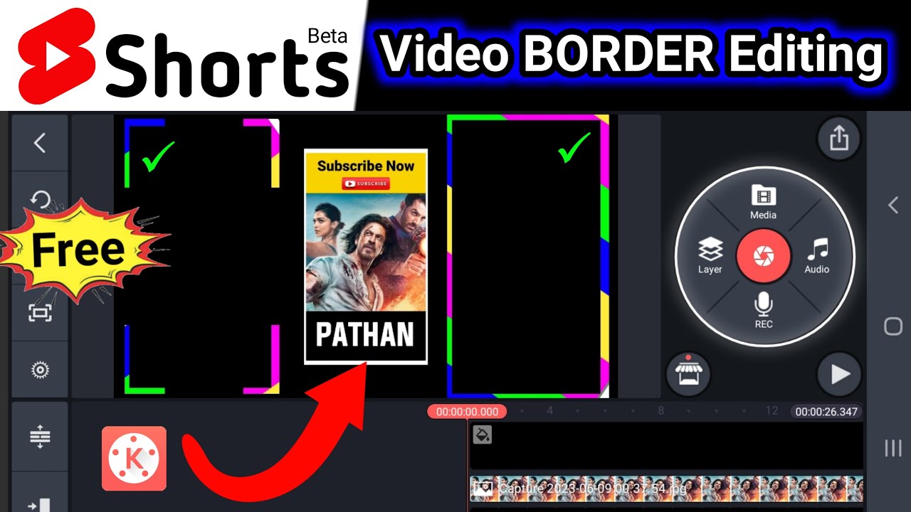 Video ka Border Kaise Banaye | Kinemaster Border Line Black Screen | Kinemaster Border Green Screen