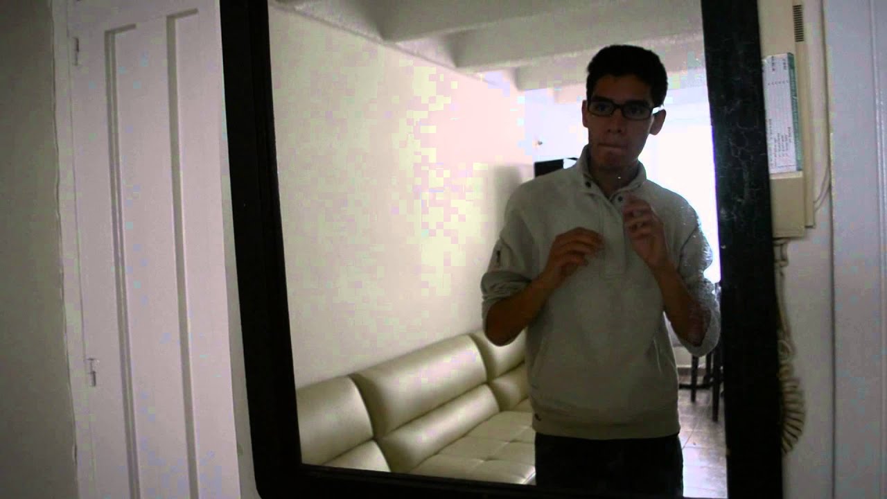 EmirStudios haciendo el reto del espejo de Fernanfloo