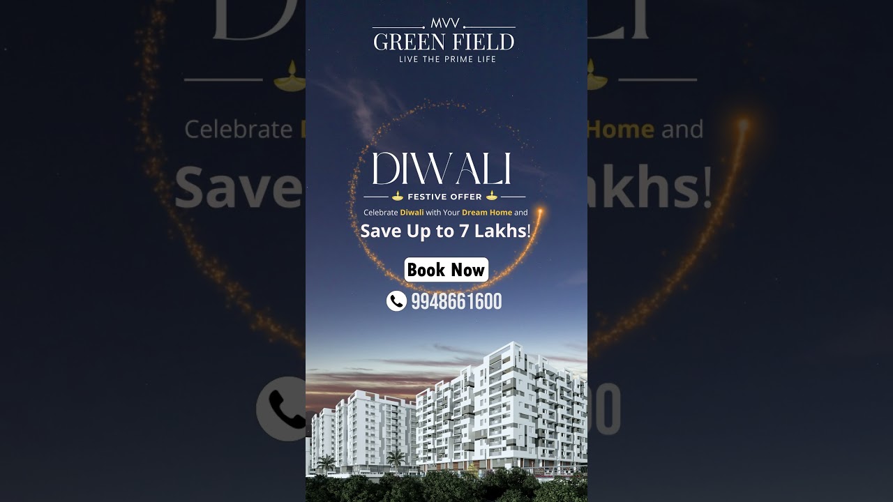 MVV Green Fields | Move-in Ready 2 & 3 BHK Homes | Gated Community with 35+ Amenities | Diwali Offer