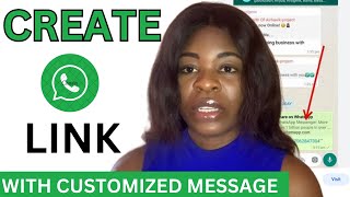 Simple Step | How to create your Own WhatsApp Link with Customized Message |WhatsApp Link Generator screenshot 2