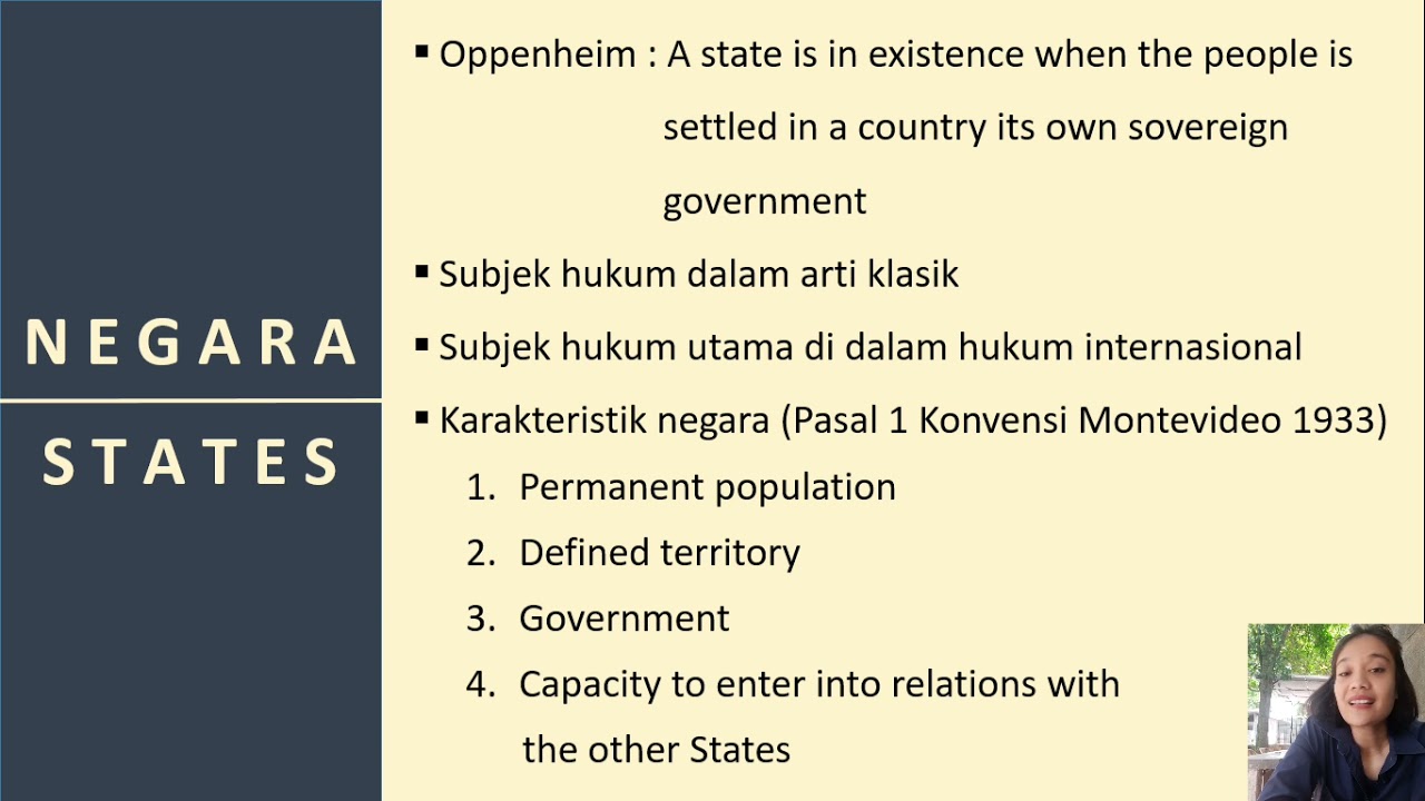Hukum Internasional - Pertemuan 8 (Fokus Materi: Subjek HI)