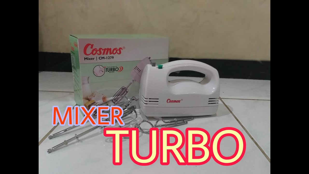 MIXER DENGAN TURBO?! COSMOS CM 1279 HAND MIXER UNBOXING + REVIEW