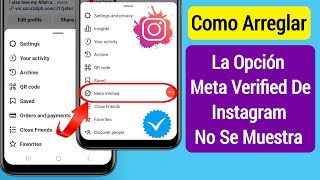 Cómo arreglar la opción Meta Verified que no se muestra en Instagram || Instagram Meta Verified Resimi