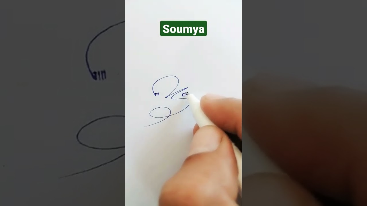 Soumya Name Signature Request done - YouTube