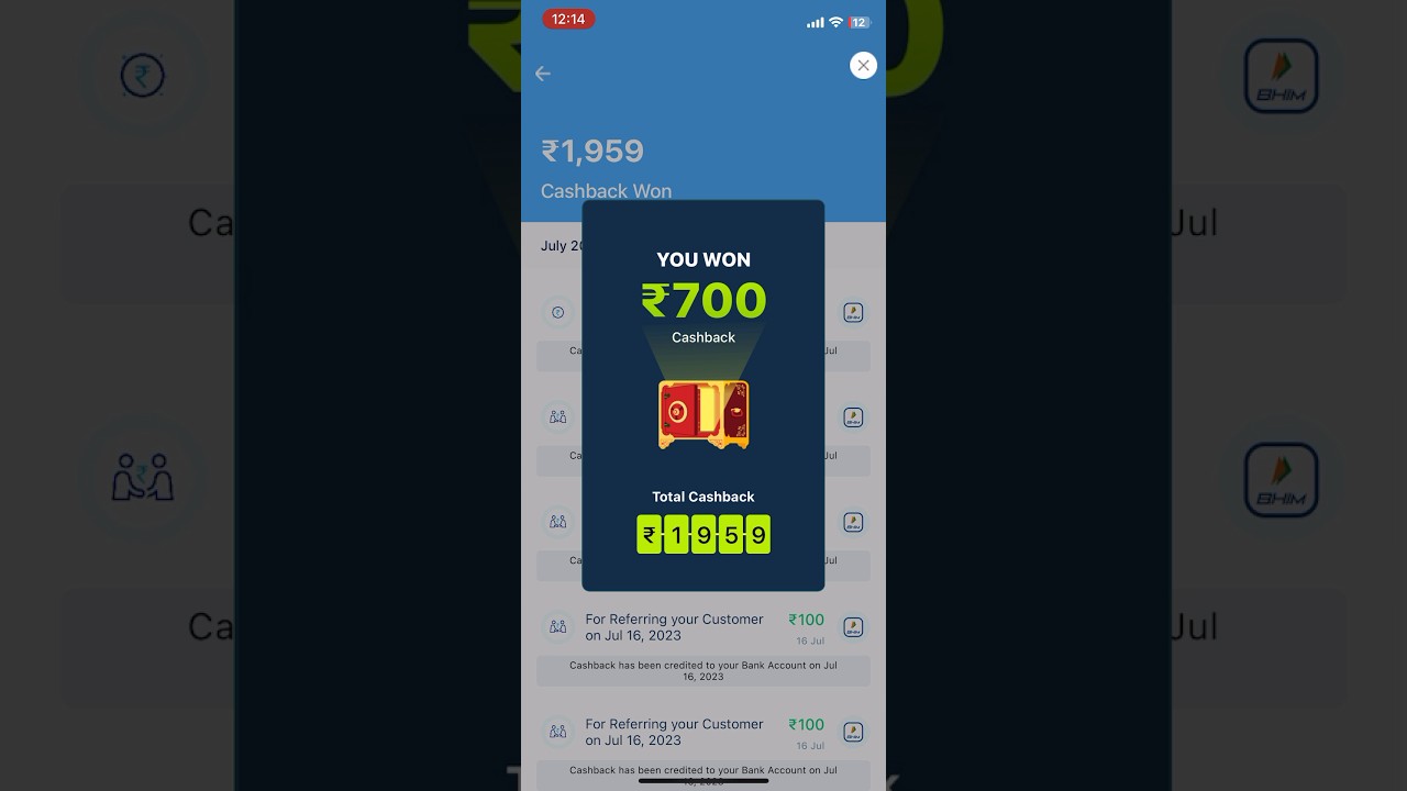 get ₹700 Cashback on paytm. Scratch the card within 15 days to get the cashback. referrals done