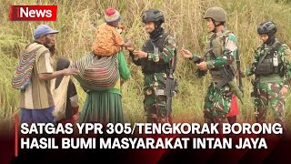 Satgas YPR 305/Tengkorak Borong Hasil Bumi untuk Sejahterakan Warga Intan Jaya