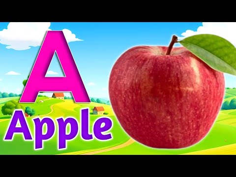 Phonics Song with TWO Words - A For Apple - ABC Alphabet Songs with Sounds for Children