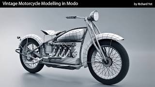 Vintage Motorcycle Modelling In Modo trailer