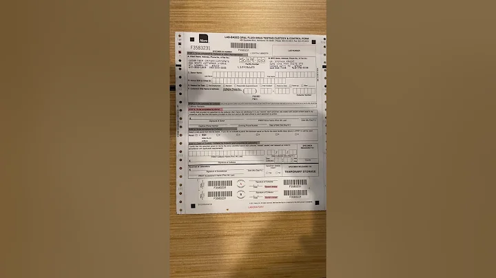 WFF/CT Drug Test Chain of Custody