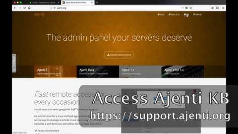 #02 - Install Ajenti Basic Panel