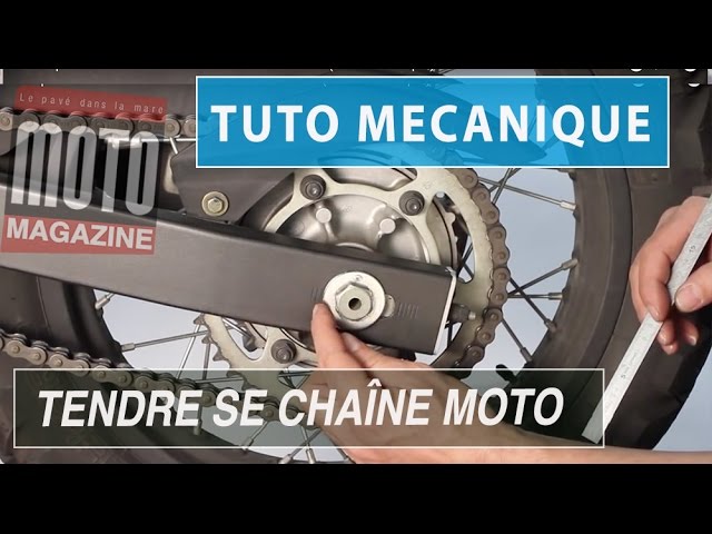 Mécanique moto : bien tendre sa chaîne secondaire (tuto mécanique) 