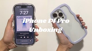 iPhone 14 Pro Unboxing (Silver) | asmr + accessories