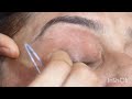 Clean your white eyebrow hairs with tuser tool