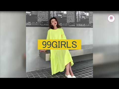 99걸즈 / 아기자기 러블리한 여성 의류 쇼핑몰 / 네온 프릴 이지룩 롱원피스