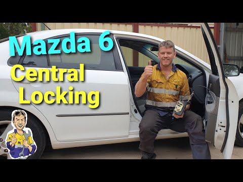 Replacing the centre locking assembly on a Mazda 6 2005 - YouTube