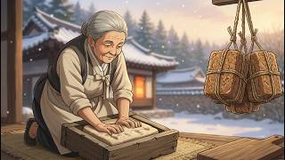 A Quiet Winter Day Making Meju with Grandma 🌸 | Ghibli-Style ASMR