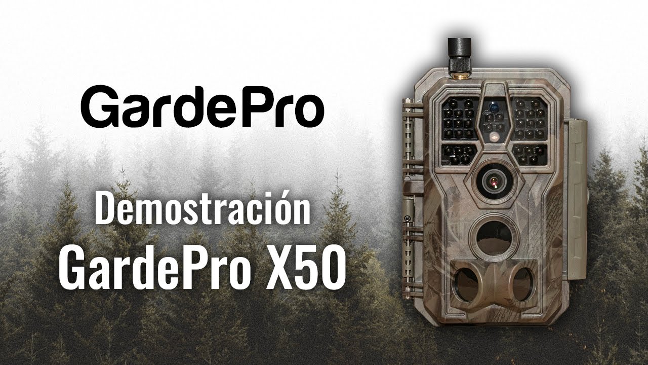 Cámara de caza GardePro X50 · Vídeo demostración 