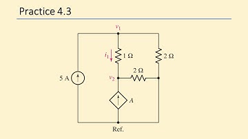 Practice 4.3 - Engineering Circuit Analysis - Hayt & Hemmerly, 9th Ed - Node-Voltage Analysis
