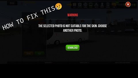 How to fix skin not suitable in bus simulator ultimate tutorial | Pinoy Gaming Channel