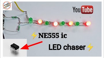 Amazing 555 IC led chaser|| 2 channel LED chaser using 555 timer IC