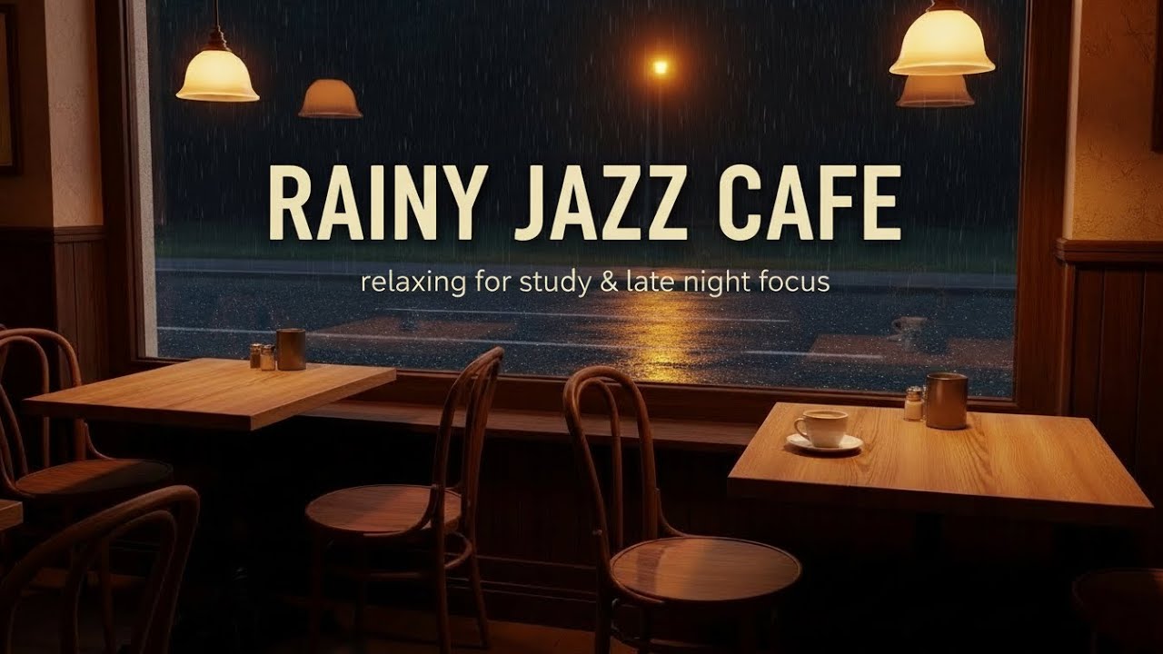 Rainy Jazz Cafe Vibes 🌧️ | Smooth Clarinet Jazz for Late Nights