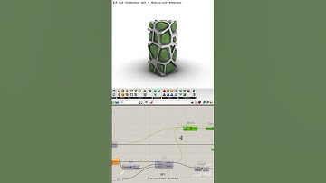 Grasshopper - EX 22 - Voronoi 3D + Solid difference