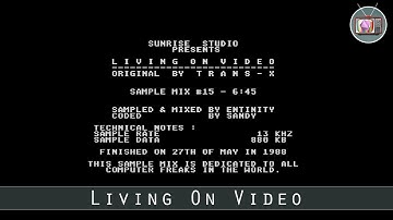 Living On Video by Sunrise Studio, 1988 | Atari ST Music Demo