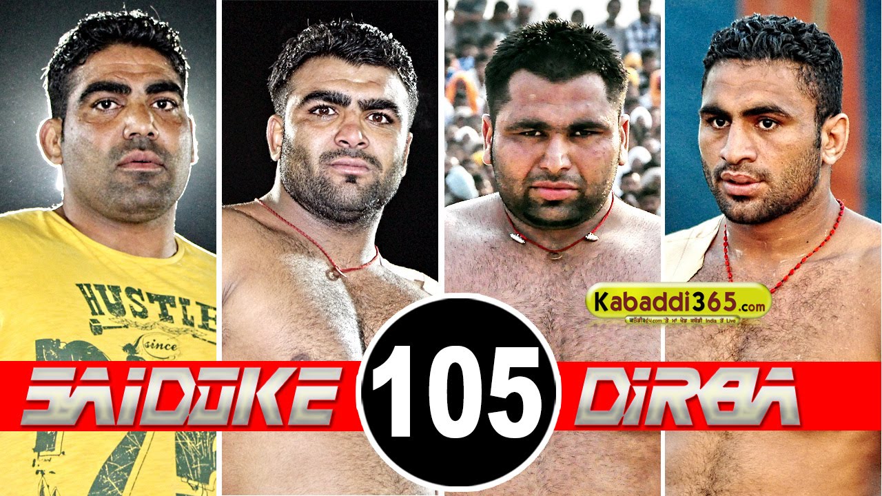 Saidoke Vs Dirba Best Match in Jodhan (Ludhiana) By Kabaddi365.com