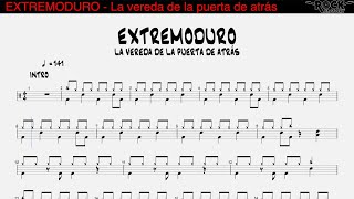 EXTREMODURO - La vereda de la puerta de atrás [DRUM SCORE]