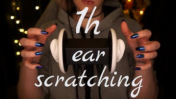 ASMR | 1 hour scratching behind your ears - rain, no talking