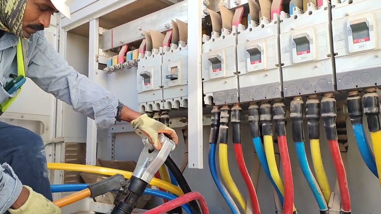 Transformer to mini piller cable termination4×300sqmm cable🌹🥀🙏