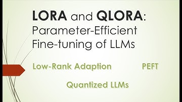 Parameter-efficient Fine-tuning of LLMs with LoRA