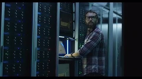 Man Working On Server Hardware Stock Video