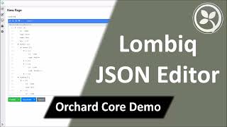 Lombiq JSON Editor - Orchard Core Demo