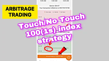 Touch/No Touch 100(1s) vix index Arbitrage Binary.com Trading Strategy