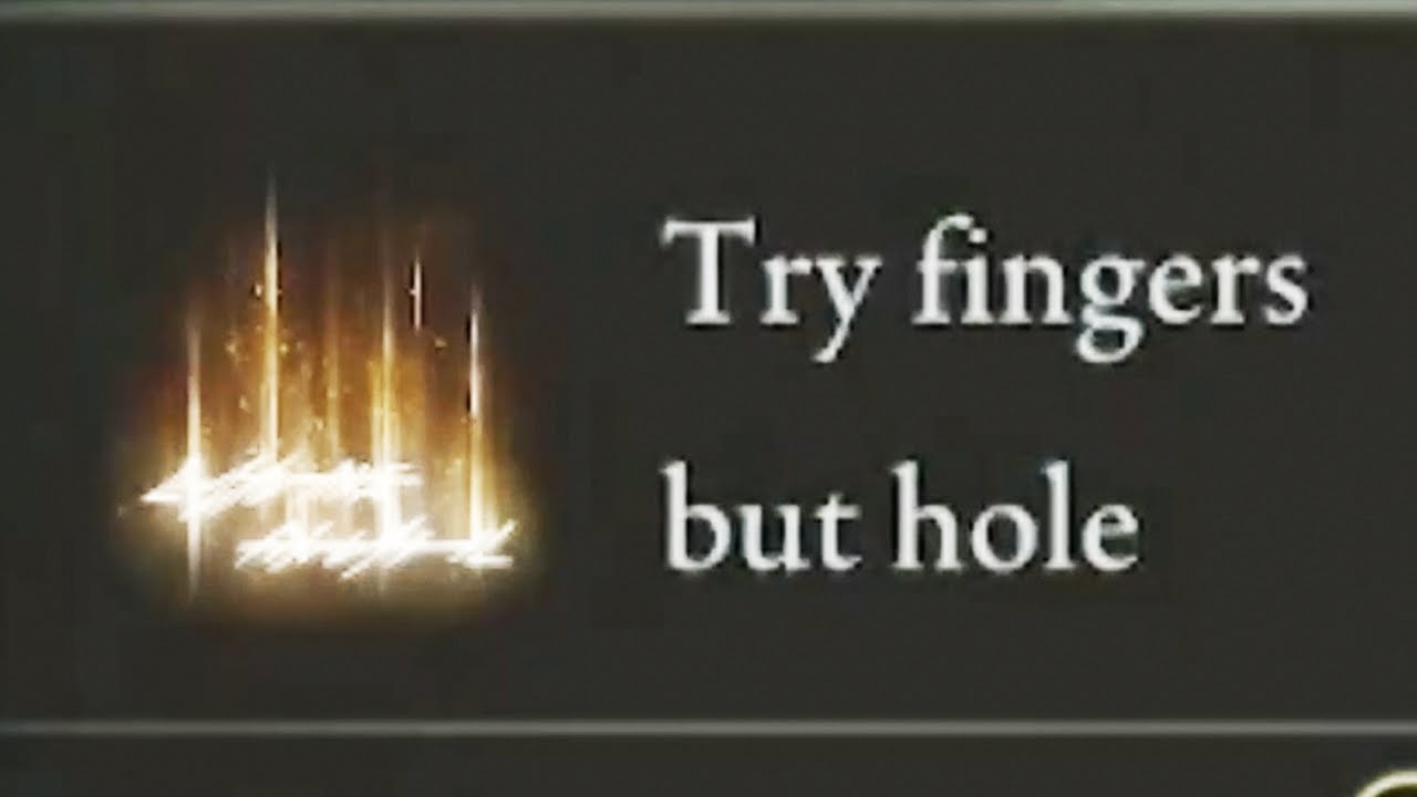 Try Finger But Hole Youtube