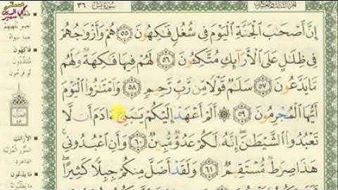 سورة ياسين من 55 الي 65